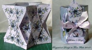 Lily Flower Carousel Box Card