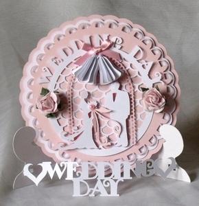 Wedding 1 Plate,stand & Box - SVG