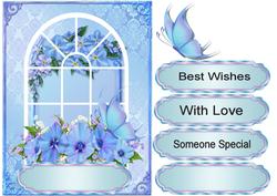 Blue Window Card Front