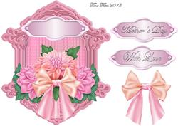 Dahlia Card Front Topper