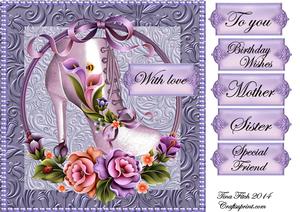 Purple Floral Boot Kit