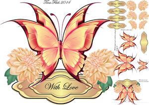 Butterfly Layered Card Mini Kit 3