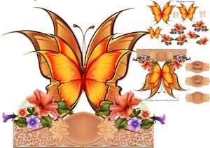 Butterfly Layered Card Mini Kit 4