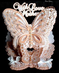 Layered Butterfly Easel Card