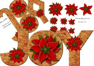 Joy Poinsettia Card Kit