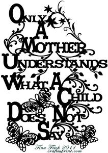 Paper Magic Frame Only a Mother