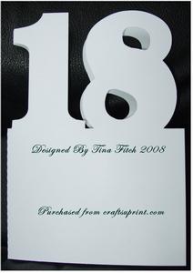 18th Plinth Card