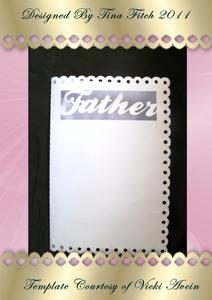 Scalloped Edged Father Card