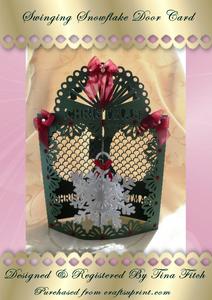 Swinging Snowflake Card
