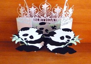 Birthday Panda Door Card