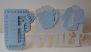 Scalloped Layered Father Card