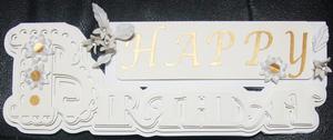 Scalloped Birthday Layered Card - Robo/cameo