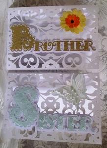 Scalloped Layered Cards Brother & Sister