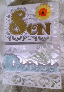 Scalloped Layered Cards Son & Daughter
