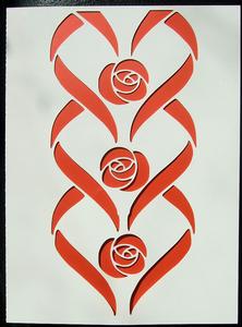 Swirl Heart Cut Out Card