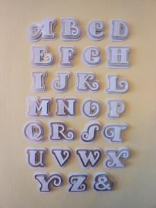 Fancy Layered Alphabet