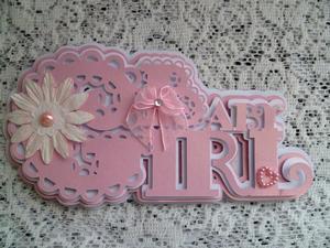 Scalloped Layered Baby Girl Topper