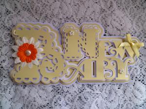 Scalloped Layered New Baby Topper
