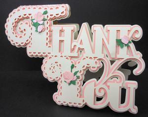 Scalloped Layered Thank You Card