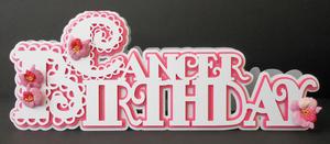 Scalloped Layered Cancer Birthday Card