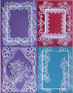 4 x Beautiful Flower Frames