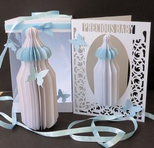 3D Baby's Bottle & Card Set