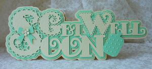 Scalloped Layered Get Well Soon Card