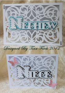 Scalloped Layered Cards Niece & Nephew