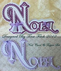 Scalloped Layered Noel Card & Topper Set