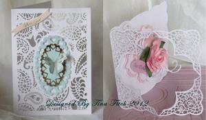 Set of 2 Intricate Layered Cards