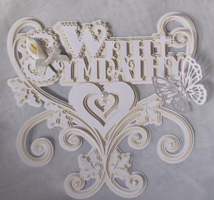 Swirly Scalloped Layered Sympathy Topper