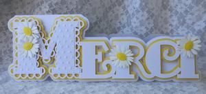 Scalloped Layered Merci Card