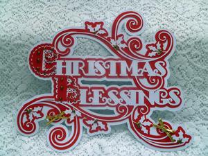 Scalloped Layered Christmas Blessings Topper