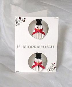 Merry Christmas Snowman Card