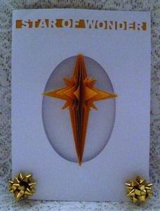 Christmas Star of Wonder Card