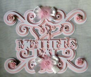 Swirly Mothers Day Topper