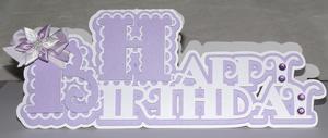 Scalloped Happy Birthday Layered Card