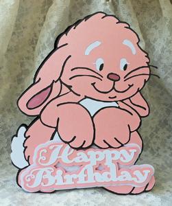 Rabbit Layered Birthday Card