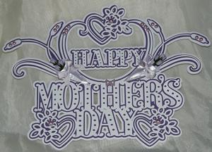 Swirly Happy Mother's Day Topper
