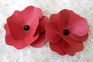 3D Poppy Flowers