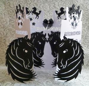 Birthday Horse Door Card