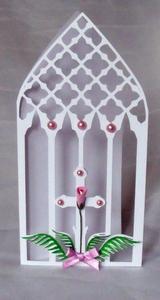 Layered Cross Arched Window Card - Crobo/cameo