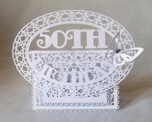 50th Birthday Buckle Card