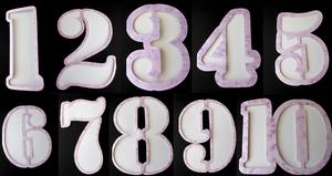 1 to 10 Stencil Number's