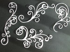 Set of 4 Swirls