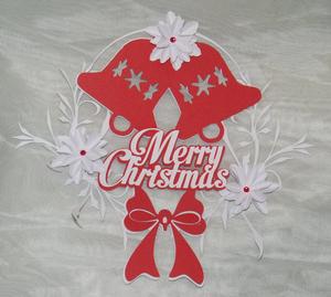 Bell & Poinsettia Christmas Topper