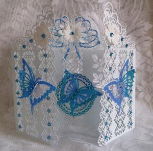 Coronet & Butterfly Door Card