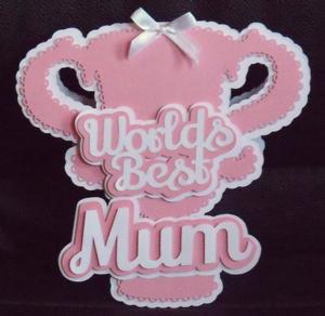 Best Mum Trophy Card