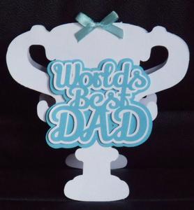 Best Dad Trophy Card
