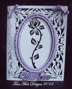 With Love Rose Card